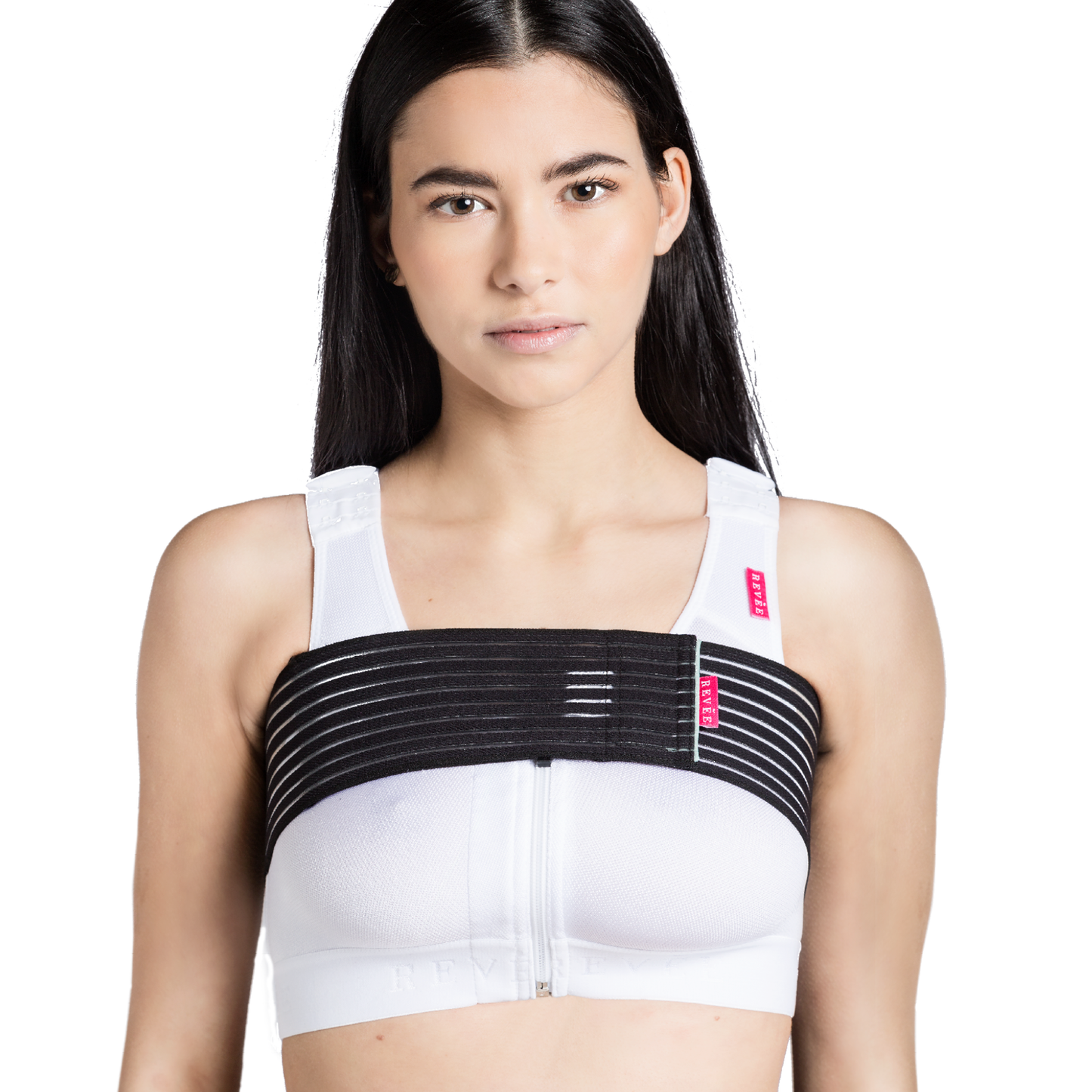 Breast compression belt – REV.0201, Black, one-size