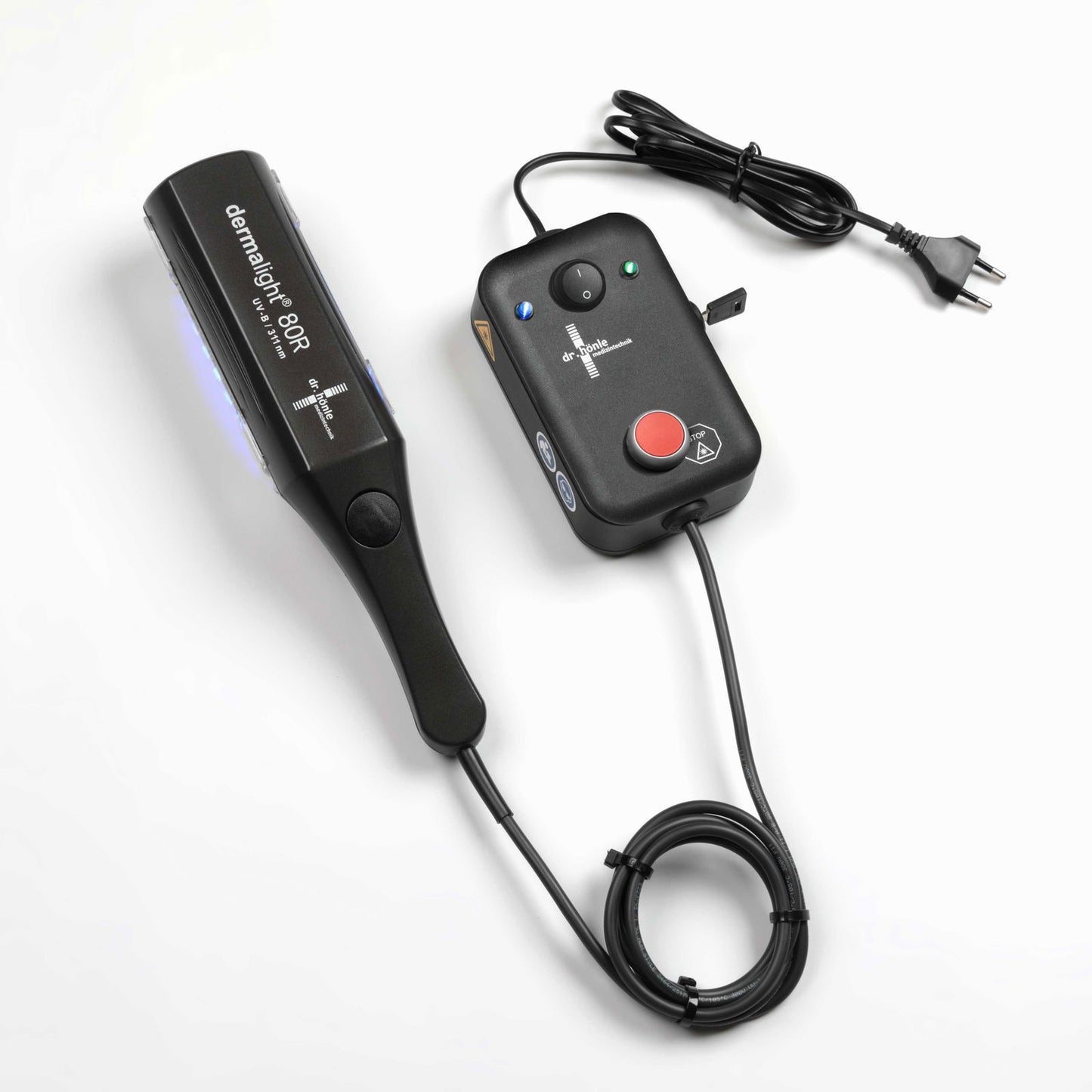 UV-Kamm Dermalight 80R, UV-A Woodlight Anthrazit, PLUS