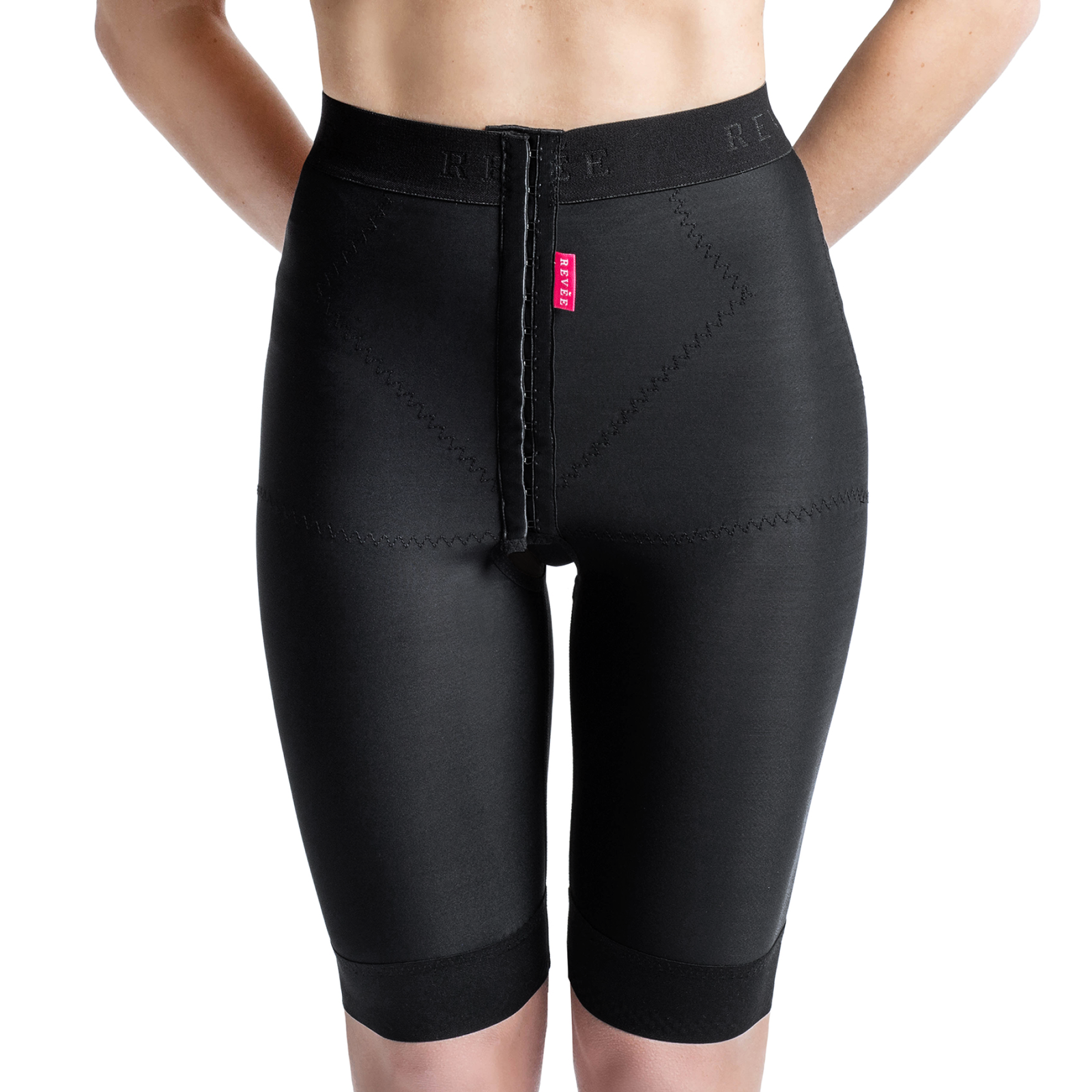 Short liposuction garment – REV.0101, Black, L
