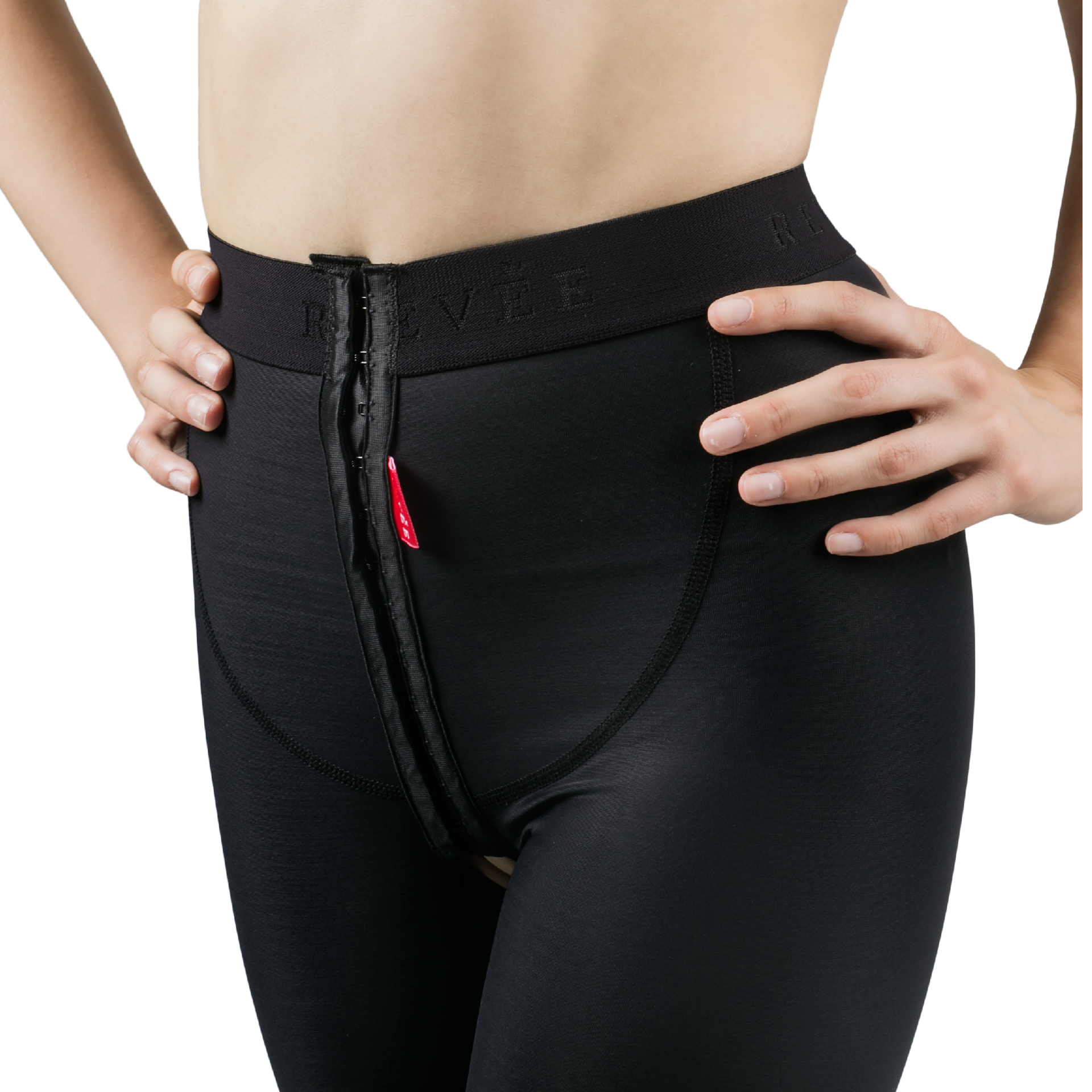 Long liposuction garment – REV.0103, Black, XL