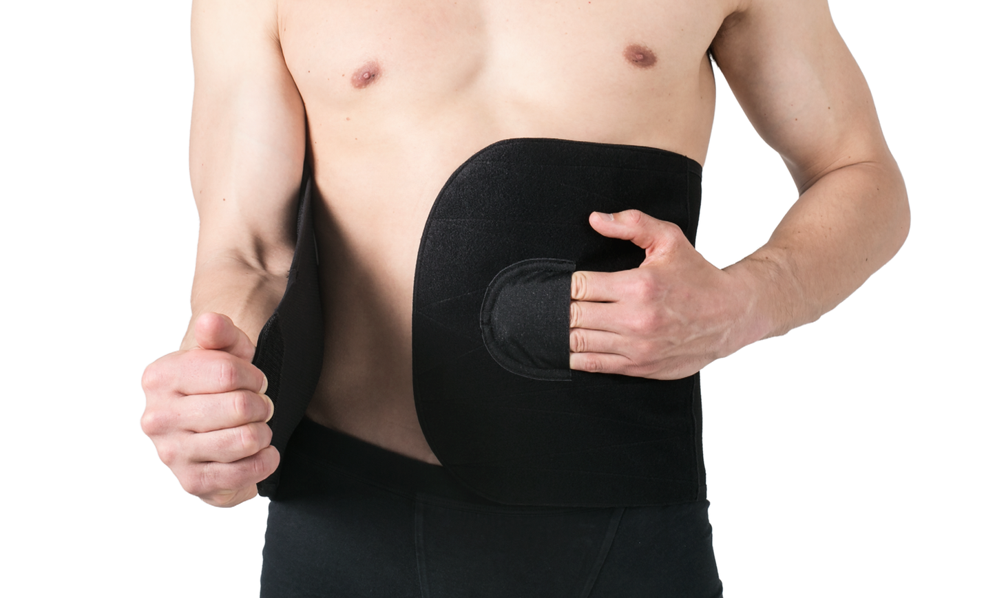 26cm – Postoperative abdominal binder- REV.0203, Black, M