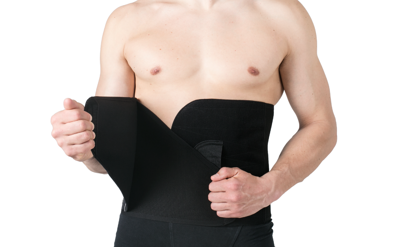 26cm – Postoperative abdominal binder- REV.0203, Black, L