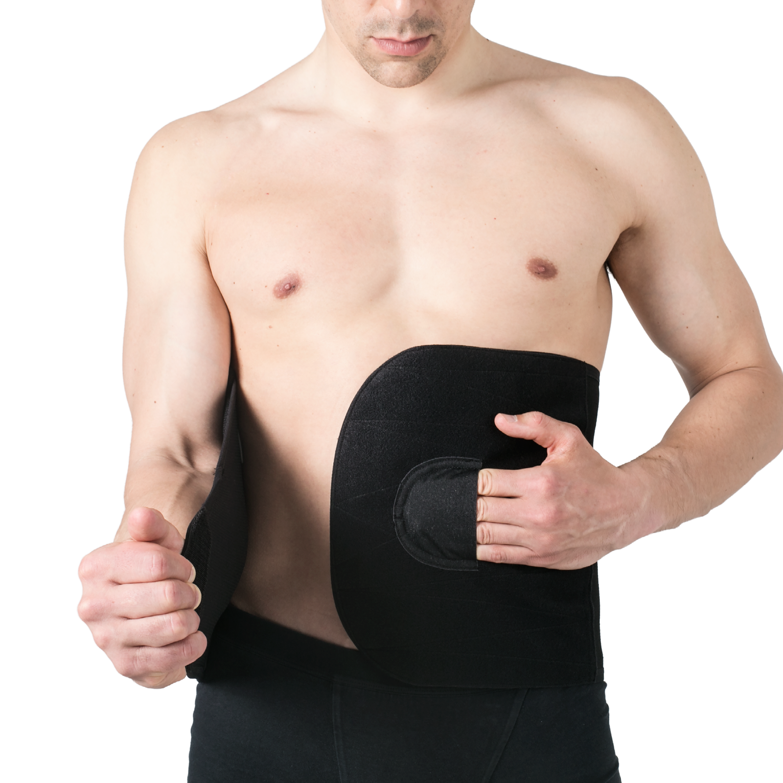 26cm – Postoperative abdominal binder- REV.0203, Black, XXL