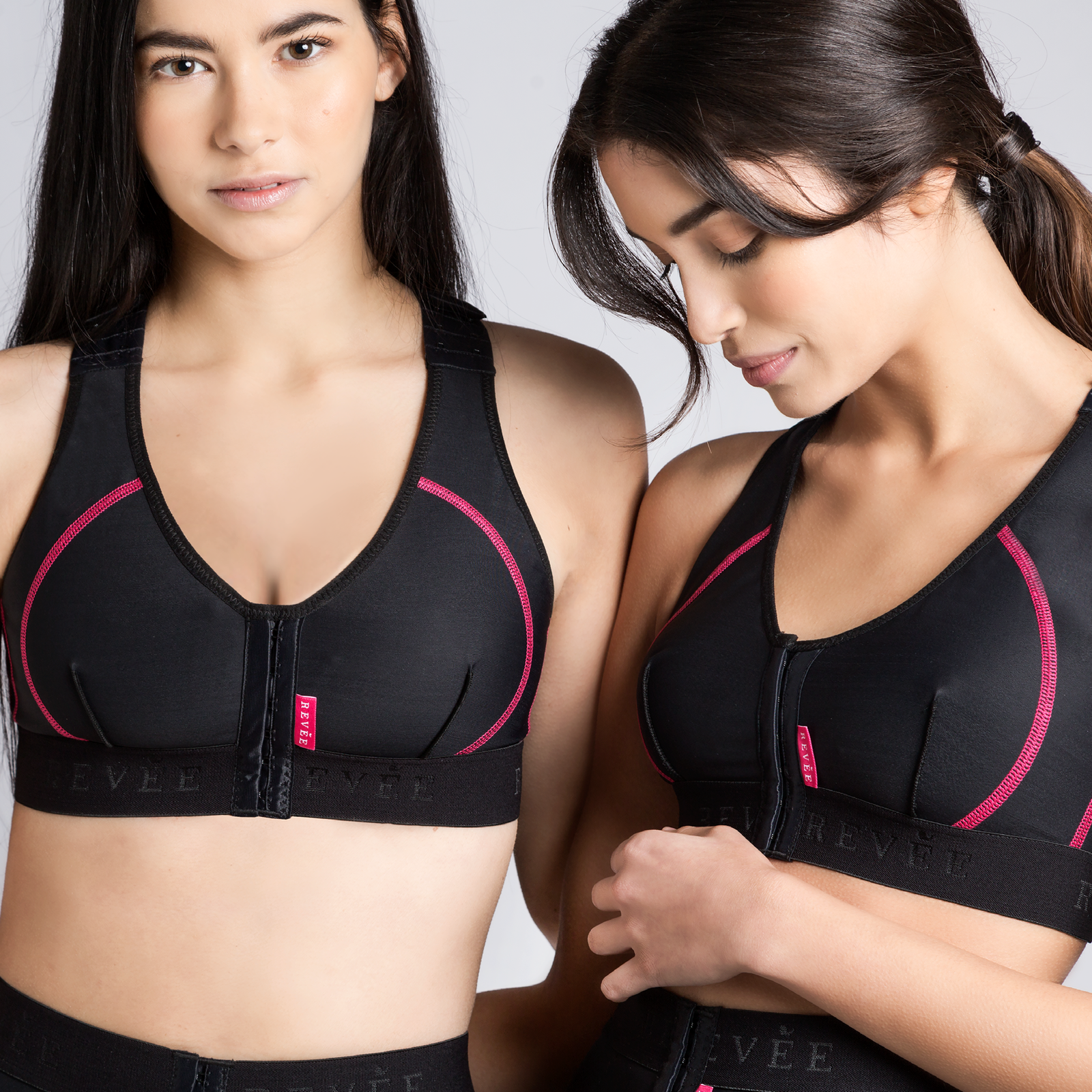 Postoperative bra Revée® Bra Laetitia – REV.0301, Black, XL