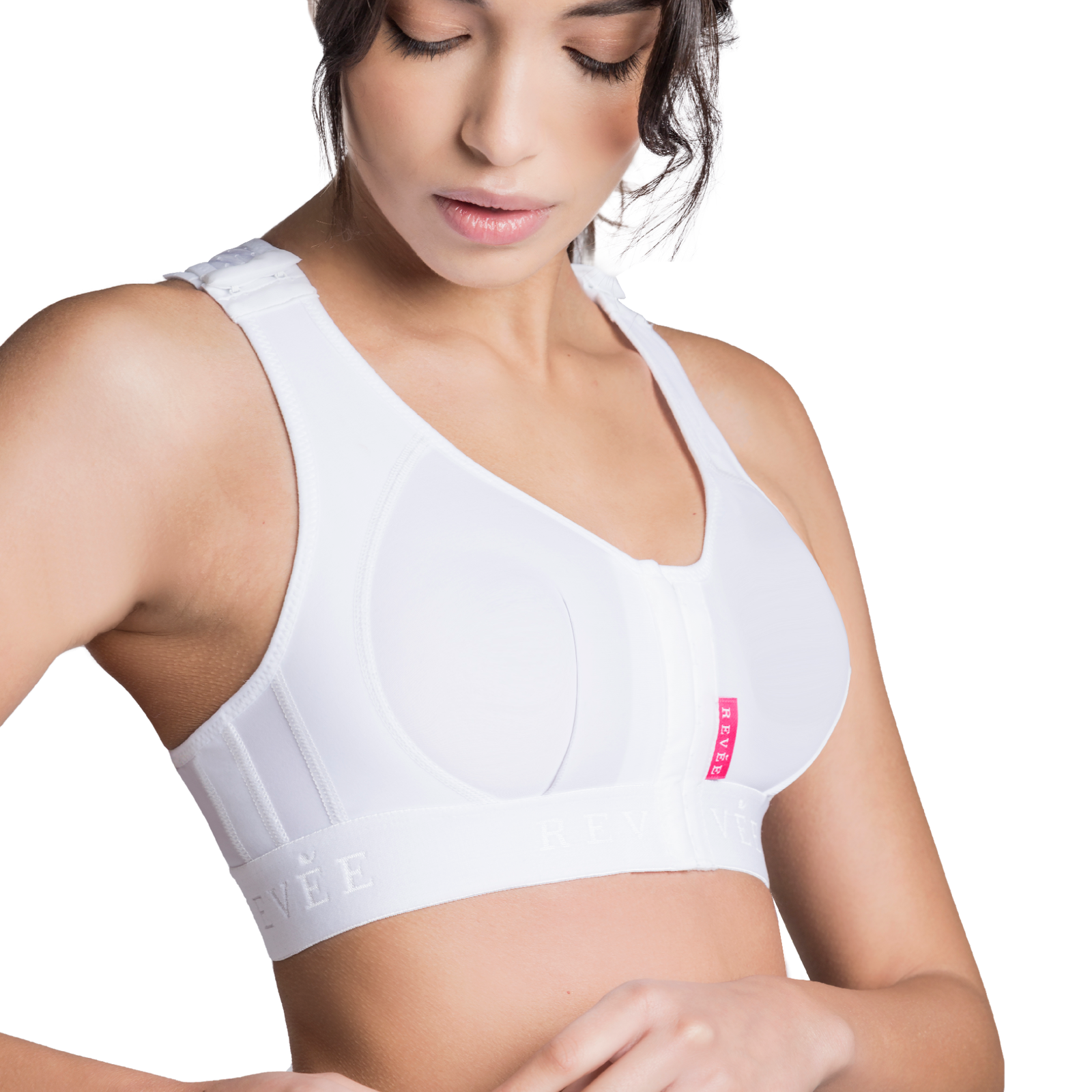 Postoperative bra Revée® Bra Laetitia – REV.0301, White, XXL