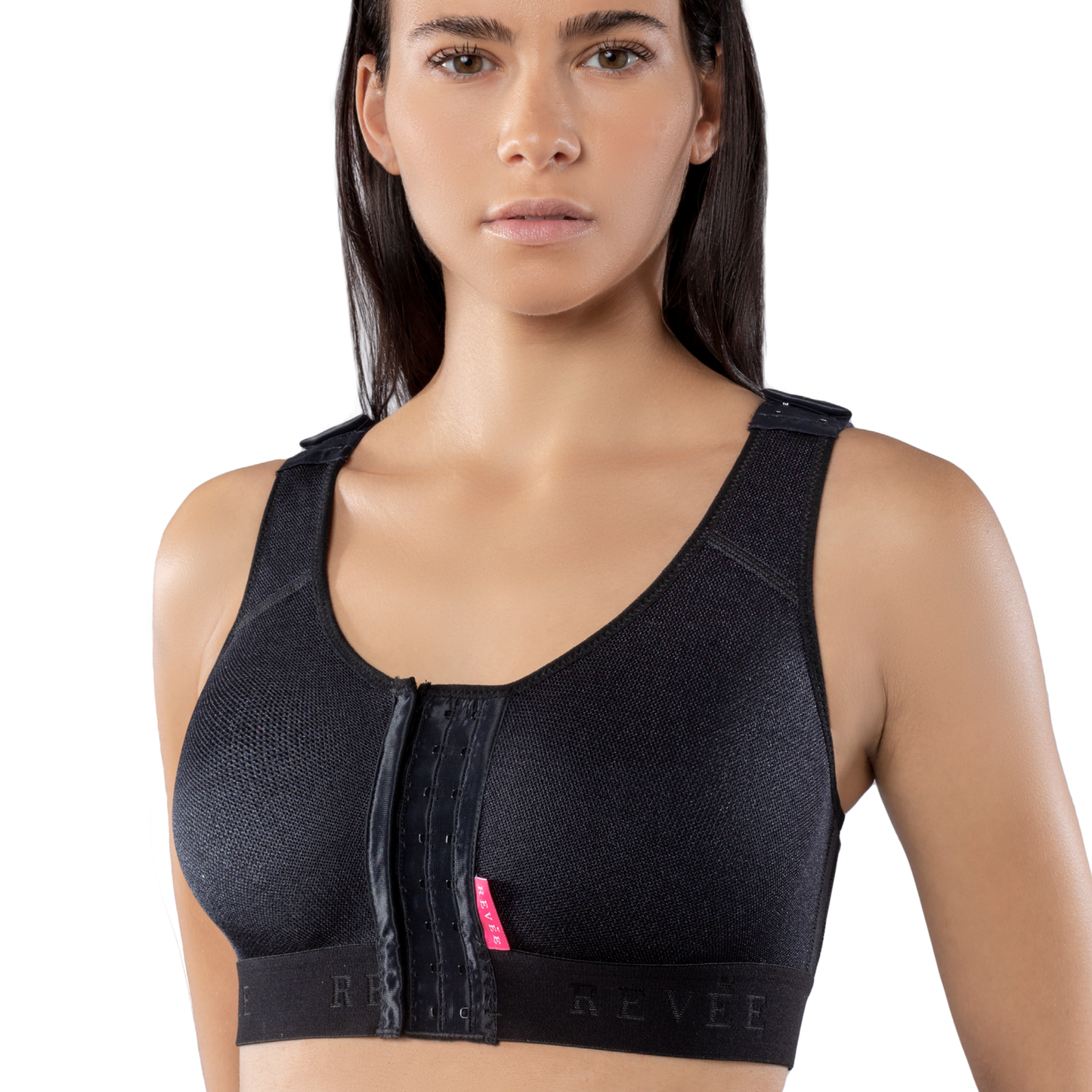 Postoperative bra Revée® Bra Julie- REV.0303, Black, XXL