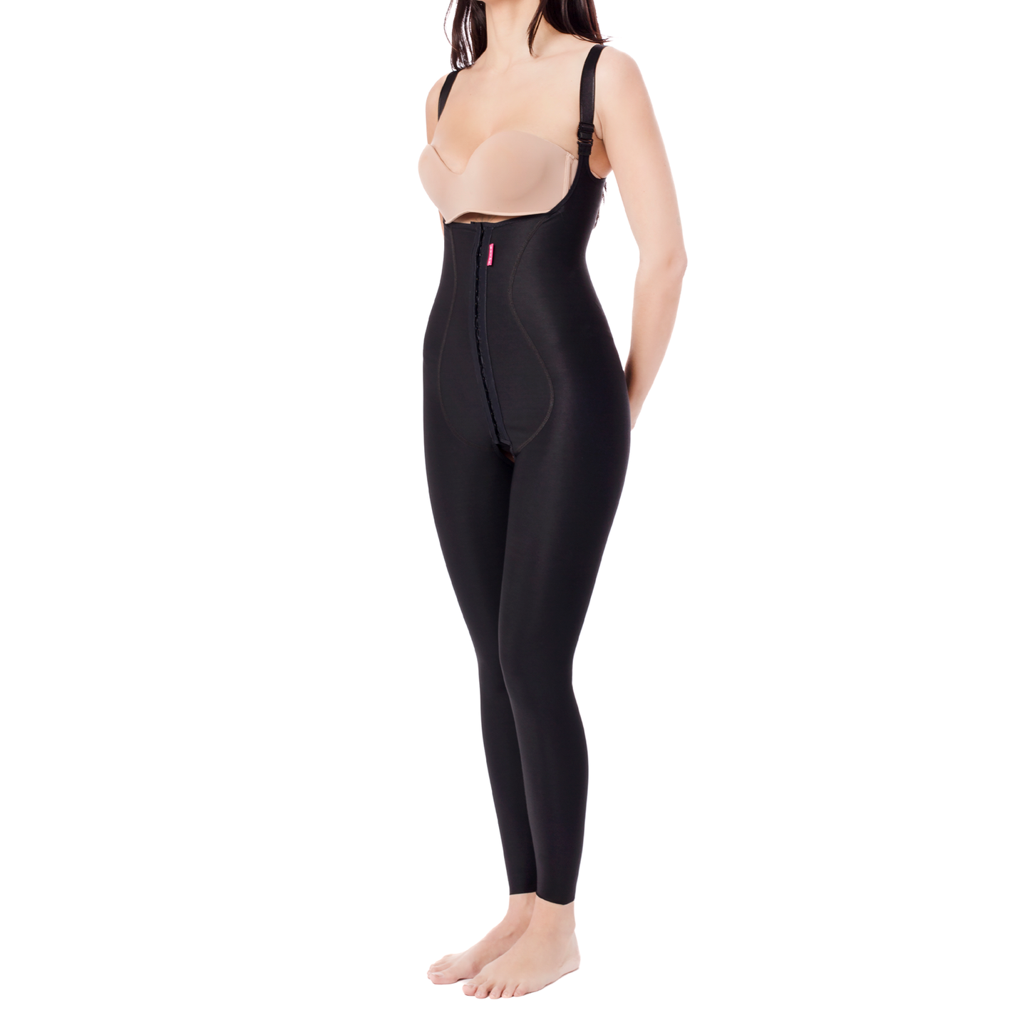 Garment for liposuction below breasts and knees, upper in the back – REV.0406, Black, M