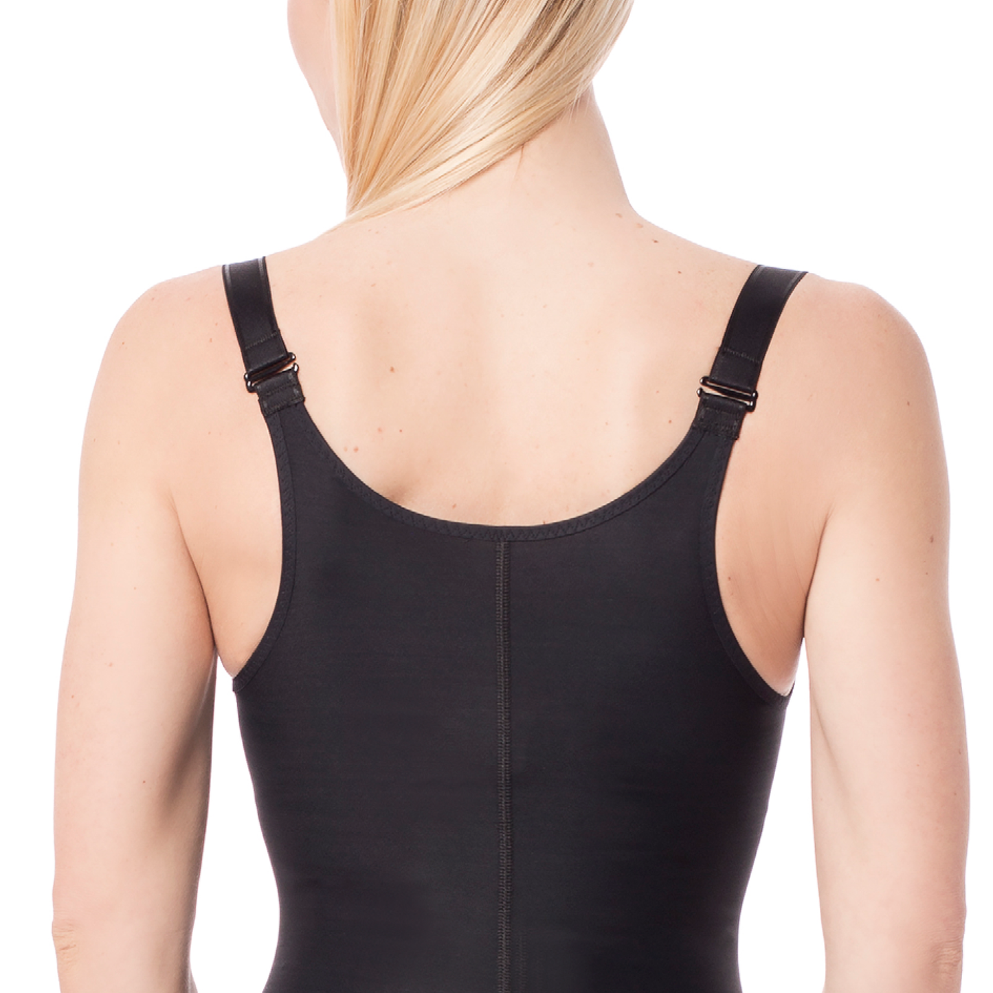 Garment for liposuction below breasts and knees, upper in the back – REV.0408, Black, XXL