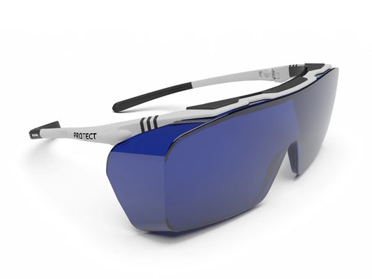 Occhiali di protezione laser ONTOR filtro 0390 (adatti per portatori di occhiali)